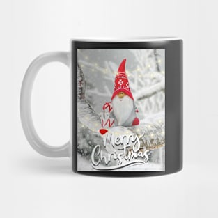 Merry Xmas Funny Gnome Photograpic Festive Print Mug